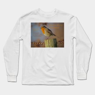 "RUSTY ROBIN" MERRY CHRISTMAS! Long Sleeve T-Shirt